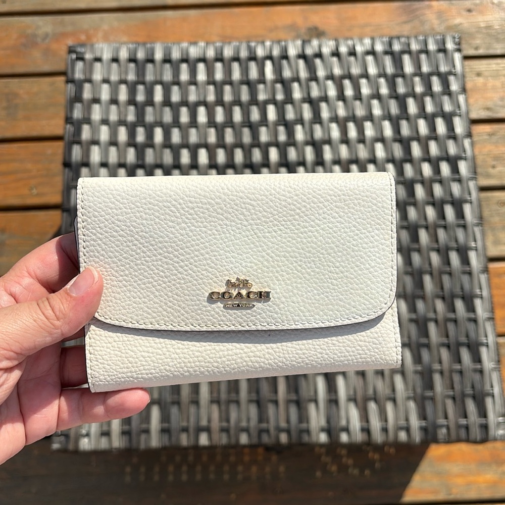 Coach trifold wallet